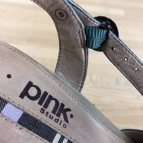 Steel Blue Wedge Sandals (worn twice!) - Picture 7 of 8